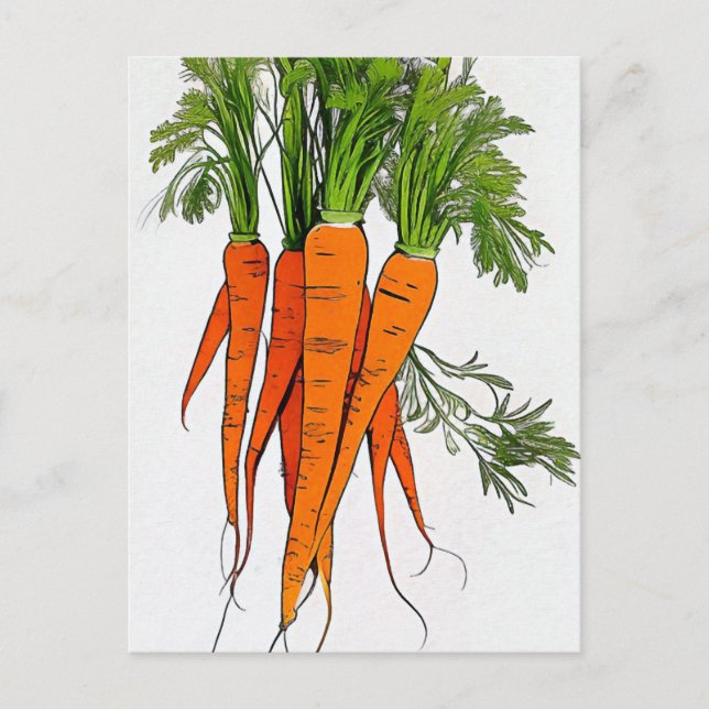 Carrots Art Card Postkarte (Vorderseite)