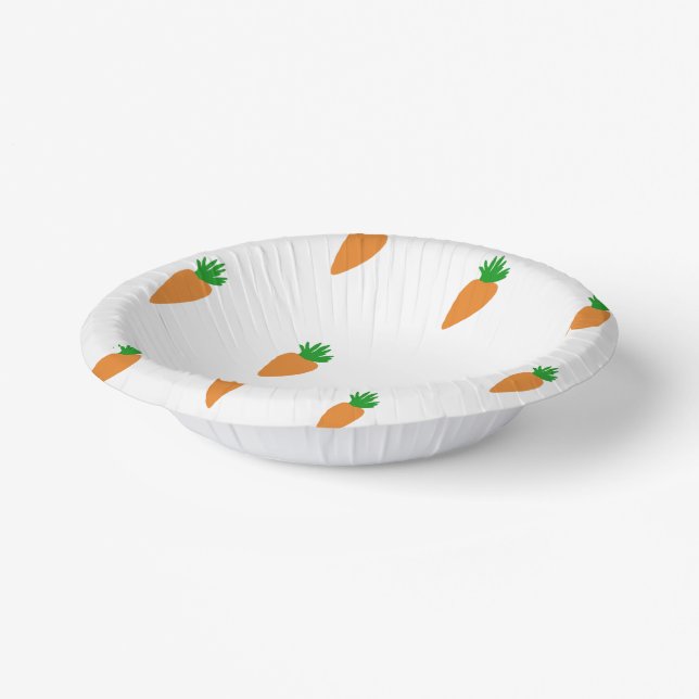 "Carrots" Papierschalen Pappteller (Gewinkelt)