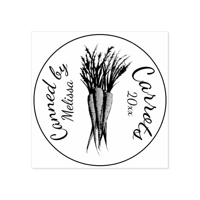 Carrots Zuhause vom Küchengarten von Gummistempel (Prägung)