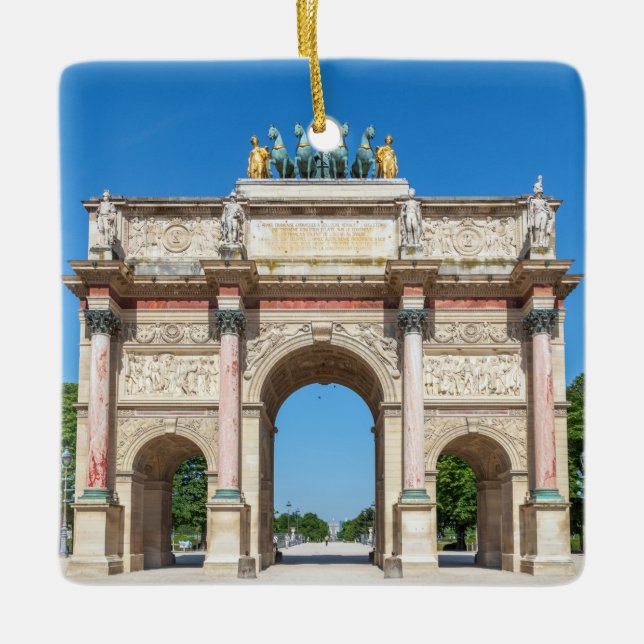 Carrousel Arch of Triumph in Paris, Frankreich Keramikornament (Vorderseite)
