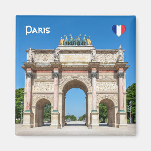 Carrousel Arch of Triumph in Paris, Frankreich Magnet