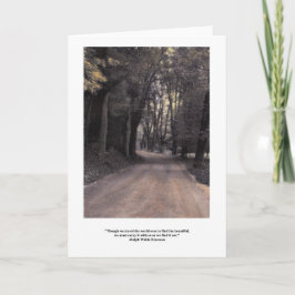 Carry Beauty Inside Emerson Zitat Karte