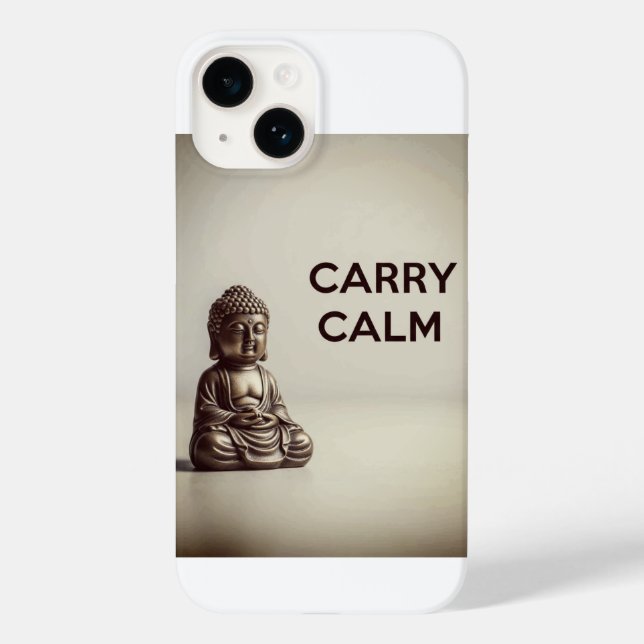 Carry Calm Buddha Phone Case (Rückseite)