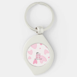 Carry Love & Books – Cat Metal Keychain Schlüsselanhänger