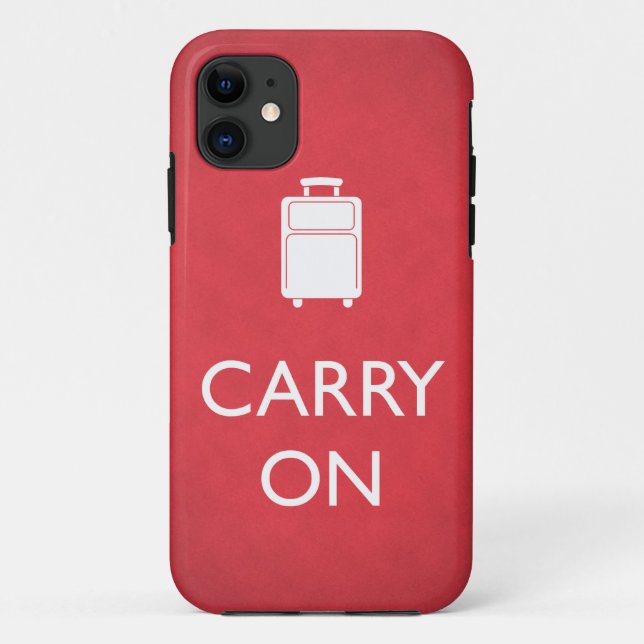 Carry on Luggage Funny Meme Case-Mate iPhone Hülle (Rückseite)