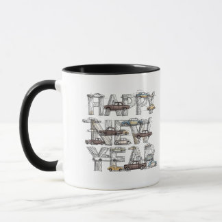 cars lovers mug for new year tasse