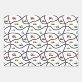 Cars Muster Geschenkpapier Set