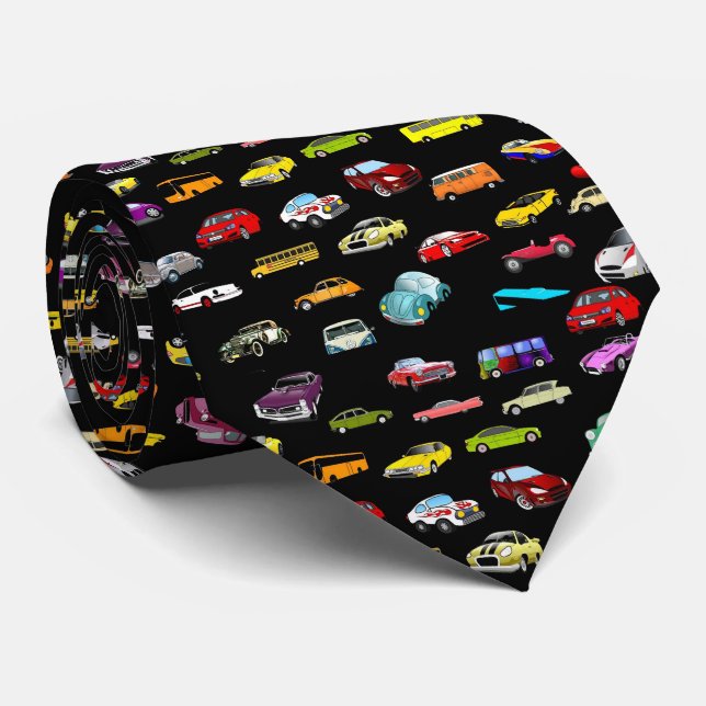 Cars Neck Tie Krawatte (Gerollt)