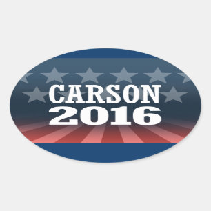 CARSON 2016 OVALER AUFKLEBER