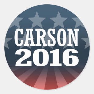 CARSON 2016 RUNDER AUFKLEBER