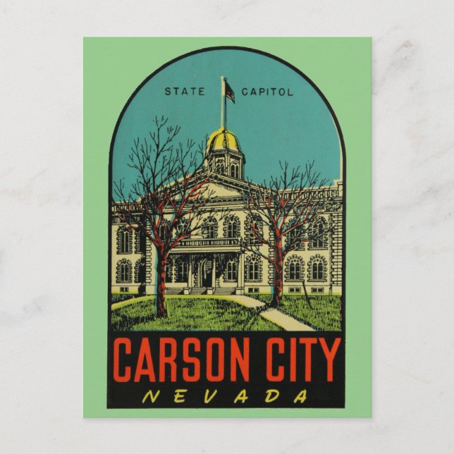 Carson City, Nevada Carte postale (Devant)