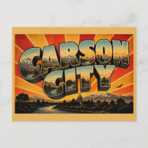 Carson City Nevada Fluss Sierra Gebirge Kunst