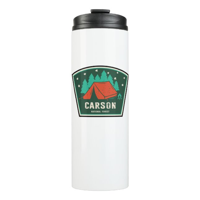 Carson National Forest Camping Thermosbecher (Vorderseite)