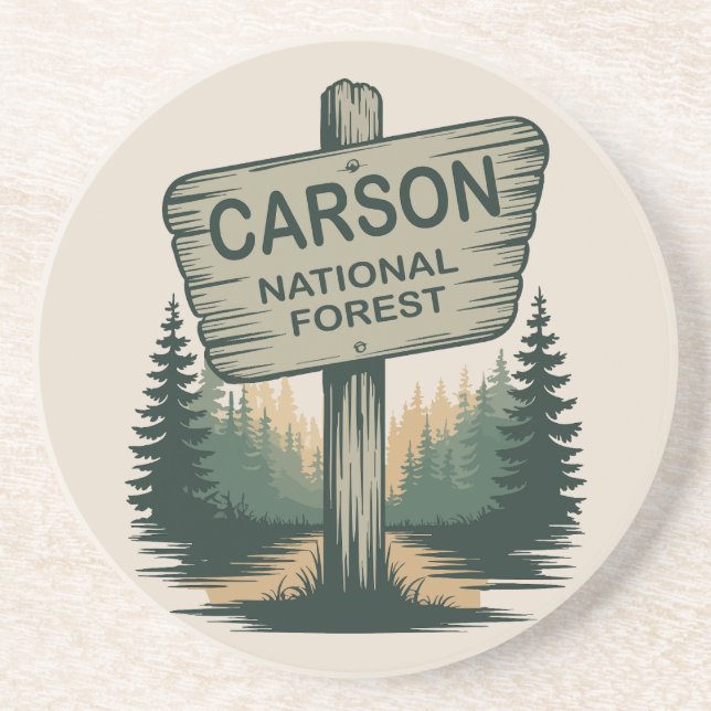 Carson National Forest New Mexico Getränkeuntersetzer (Vorne)