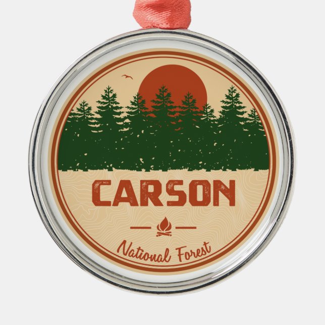 Carson National Forest Ornament Aus Metall (Vorne)
