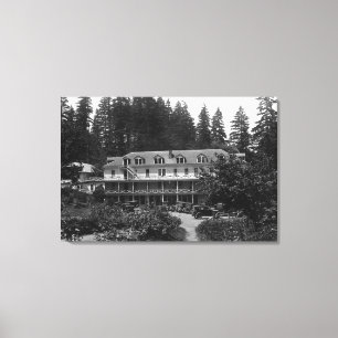 Carson, WA Shipherds Frühlings-Hotel-Ansicht Leinwanddruck