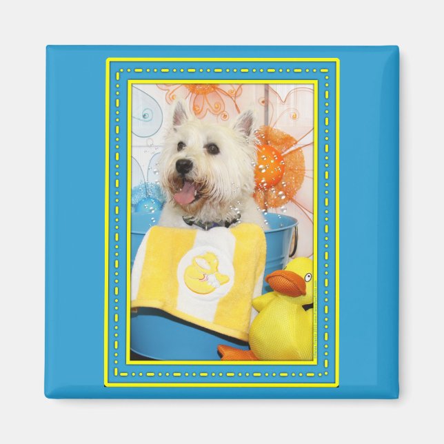 Carson - West Highland Terrier -6 Magnet (Vorne)