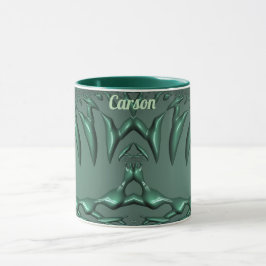 CARSON ~ Zany 3D Fraktal ~ Green 3D Tasse