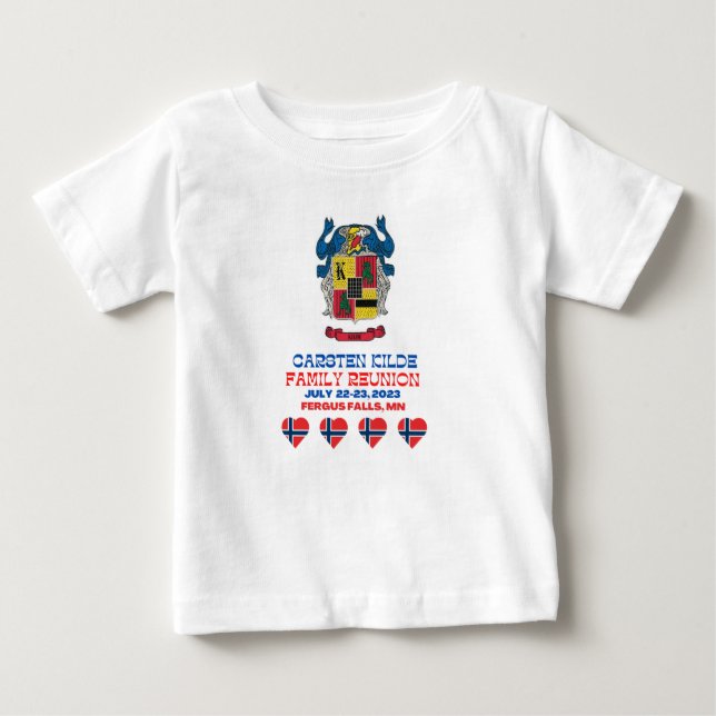 CARSTEN KILDE FAMILLE RÉUNION BÉBÉ TSHIRT (Devant)