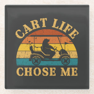 Cart Life wählt "Me Funny Golf Cart Quote" Glasuntersetzer