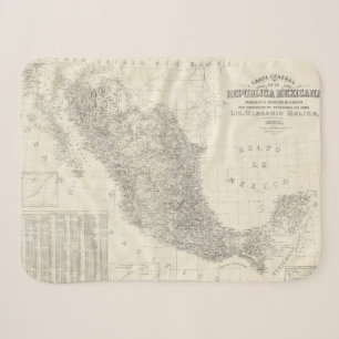Carta allgemeine de la Republica Mexicana Karte Sherpadecke
