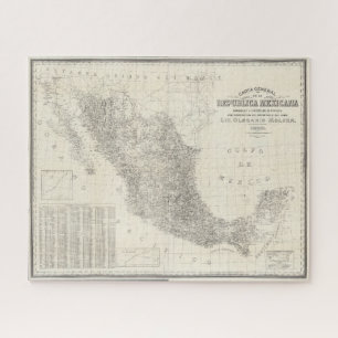 Carta general de la republica Mexicana Karte