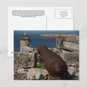 Cartagena Colombia Post Card Postkarte