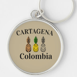 Cartagena Kolumbien Ananas Schlüsselanhänger