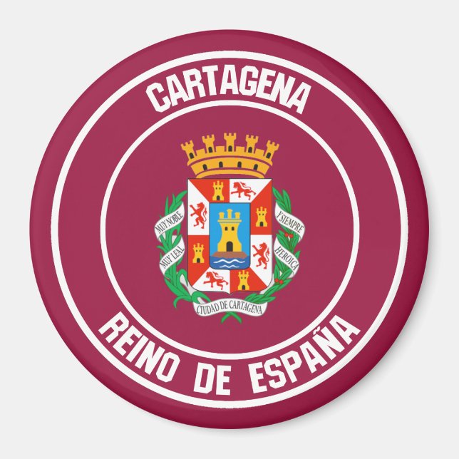 Cartagena-RundEmblem Magnet (Vorne)