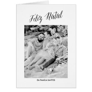 Cartão da caligrafia do Natal