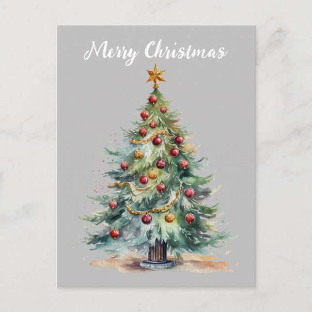Cartão Postal Feliz Natal árvore de Natal Postkarte (Vorderseite)