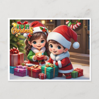 Cartão Postal Feliz Natal Feiertagspostkarte