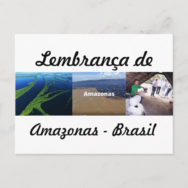 Cartão Postal lembrança do Amazonas Postkarte (Vorderseite)