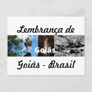 Cartão postlembrança de Goiás Postkarte