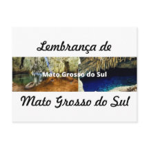 Cartão postlembrança de Mato Grosso do Sul