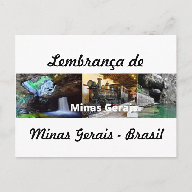 Cartão postlembrança de Minas Gerais Postkarte (Vorderseite)