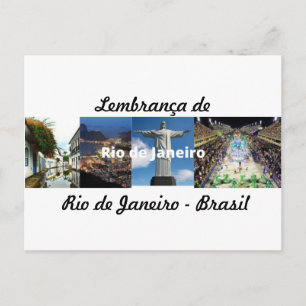 Cartão postlembrança de Rio de Janeiro Postkarte