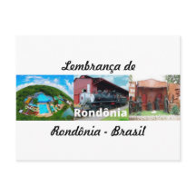 Cartão postlembrança de Rondônia Brasil