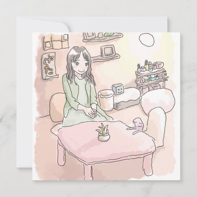 CARTE さにれいじ　淡い部屋と足の裏 (Devant)