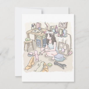 CARTE さ む ご に じ 作 業 机 の あ る 靴 下      