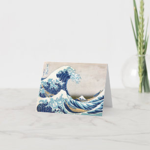 Carte 北 斎 grande vague au large de Kanagawa Hokusai