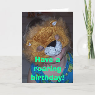 Carte 100_2709, Aie un anniversaire rugissant !