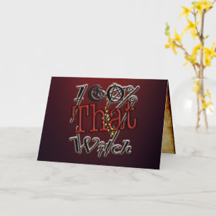 Carte 100% Cette sorcière par Carolyn @thewitchescorner 