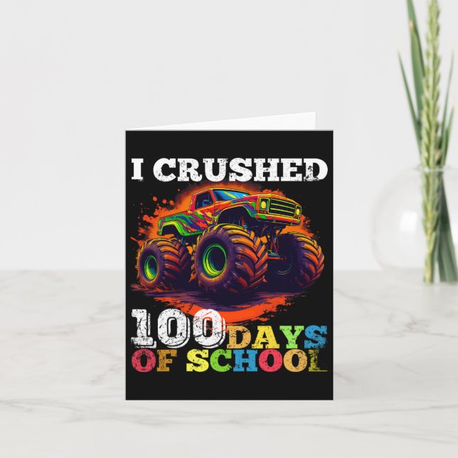 Carte 100 Jours De Camion Monster 100E Jour De Scho (Devant)
