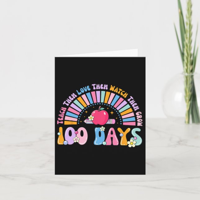 Carte 100 Jours De Crayon Préscolaire 100E Jour De L'Éco (Devant)