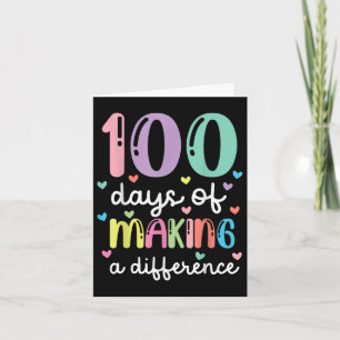 Carte 100 Jours De Faire Une Différence 100E Jour De Sch