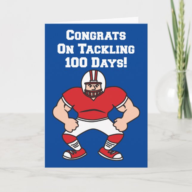 Carte 100 Jours De Football Scolaire (Devant)