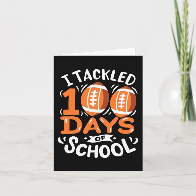 Carte 100 Jours De Football Scolaire, J'Ai Attaqué 100 J (Devant)