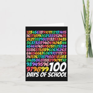 Carte 100 Jours De L'École 100E Jour Mignonne Math Numbe