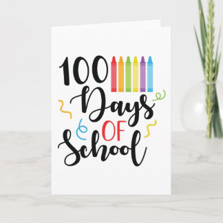 Carte 100 jours d'école